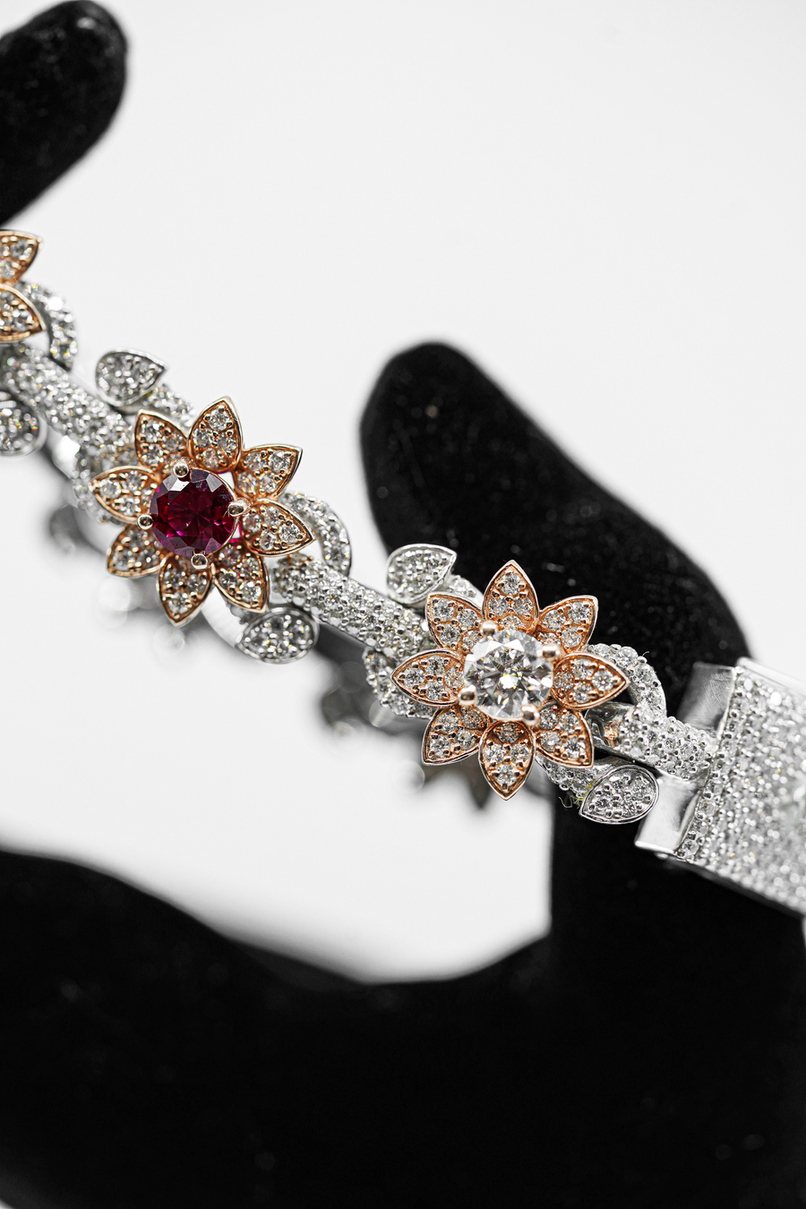 Two Tone Flower Bracelet