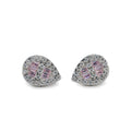 Teardrop Baguette Stud Earrings