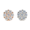 Flower Cluster Stud Earrings