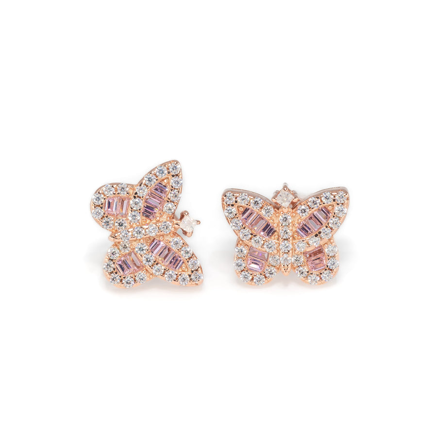 Butterfly Baguette Earrings