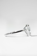 4ct Pear Shape Plain Band