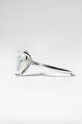 4ct Pear Shape Plain Band