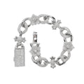 Chrome Blossom Bracelet