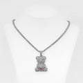 Pink Heart Teddy Pendant