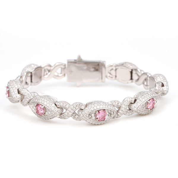 Infinity Colorful Eye Bracelet – Green & Pink Edition — alternate view