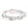 Infinity Colorful Eye Bracelet – Green & Pink Edition