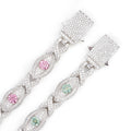 Infinity Colorful Eye Bracelet – Green & Pink Edition