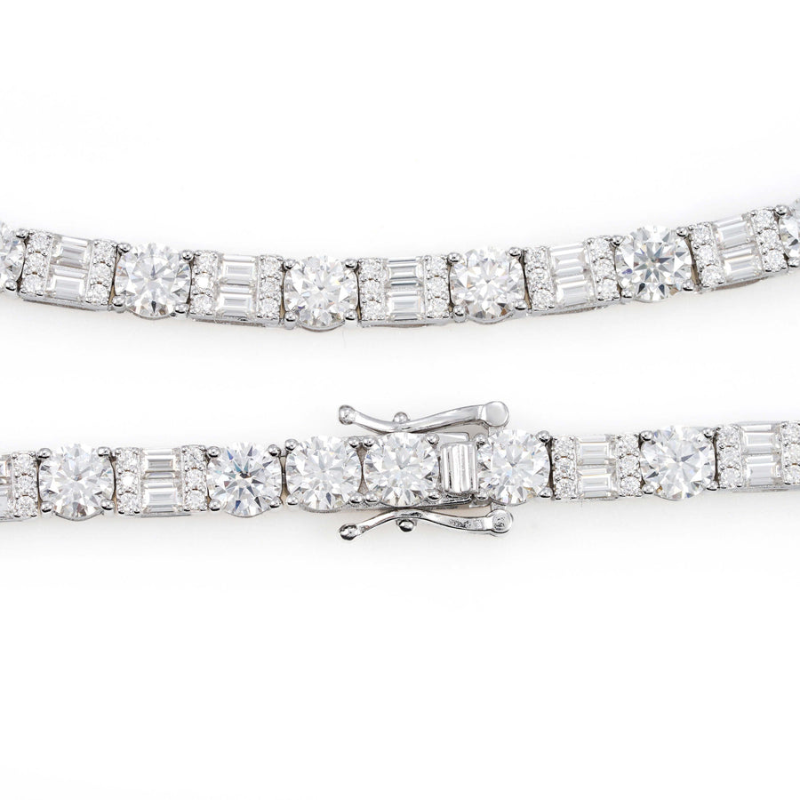 Baguette & Honey Cut 5MM Tennis Chain