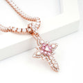 Pear Diamonds Cross Pendant