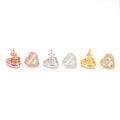 Heart Baguette Earrings