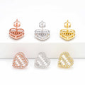 Heart Baguette Earrings