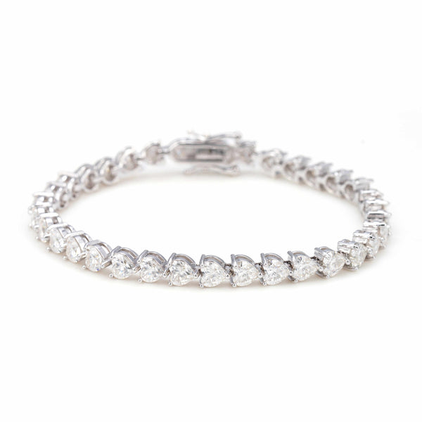 Heart Tennis Bracelet — alternate view