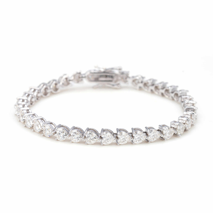 Heart Tennis Bracelet