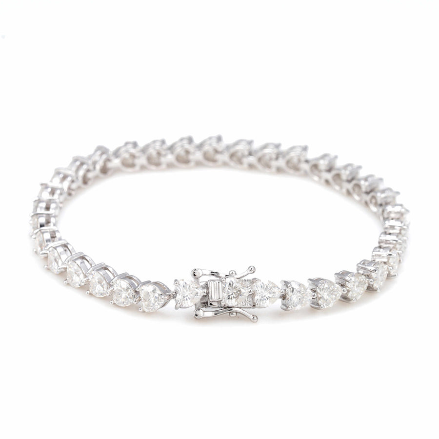 Heart Tennis Bracelet