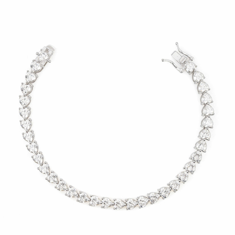Heart Tennis Bracelet