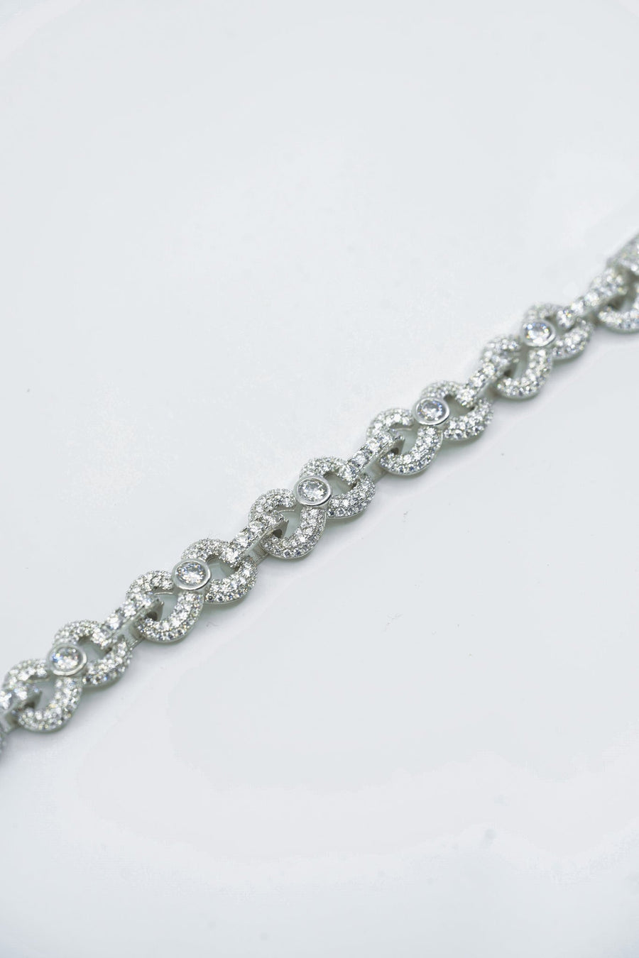 Infinity Bracelet With Center Stone