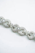 Infinity Bracelet With Center Stone