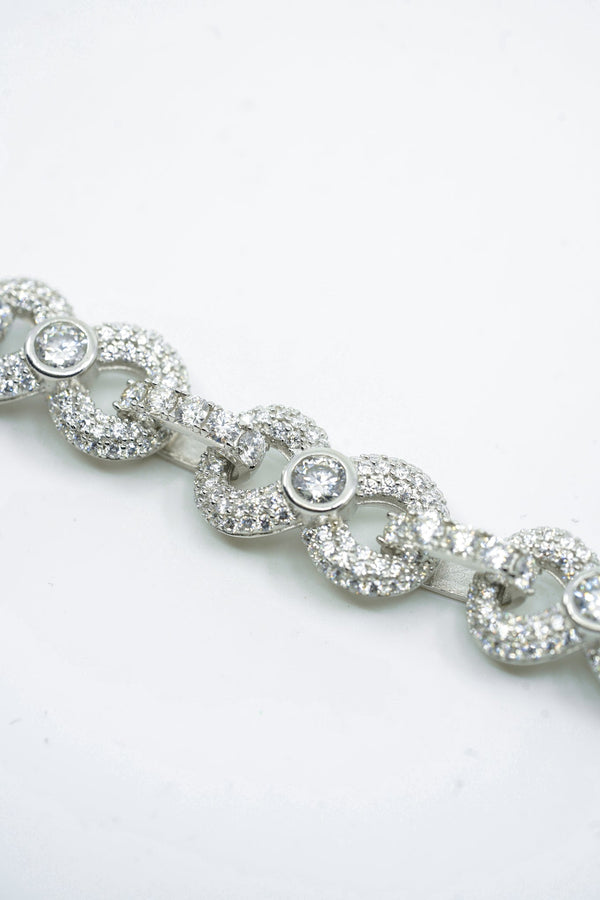 Infinity Bracelet With Center Stone