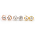 Round Stud Earrings