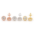 Round Stud Earrings
