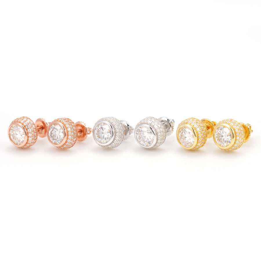Round Stud Earrings
