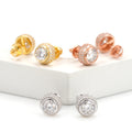Round Stud Earrings