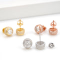 Round Stud Earrings