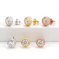 Round Stud Earrings