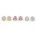 Flower Clsuter Stud Earrings