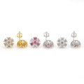 Flower Clsuter Stud Earrings