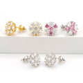 Flower Clsuter Stud Earrings