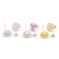 Flower Clsuter Stud Earrings