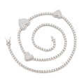 Heart Tennis Chain