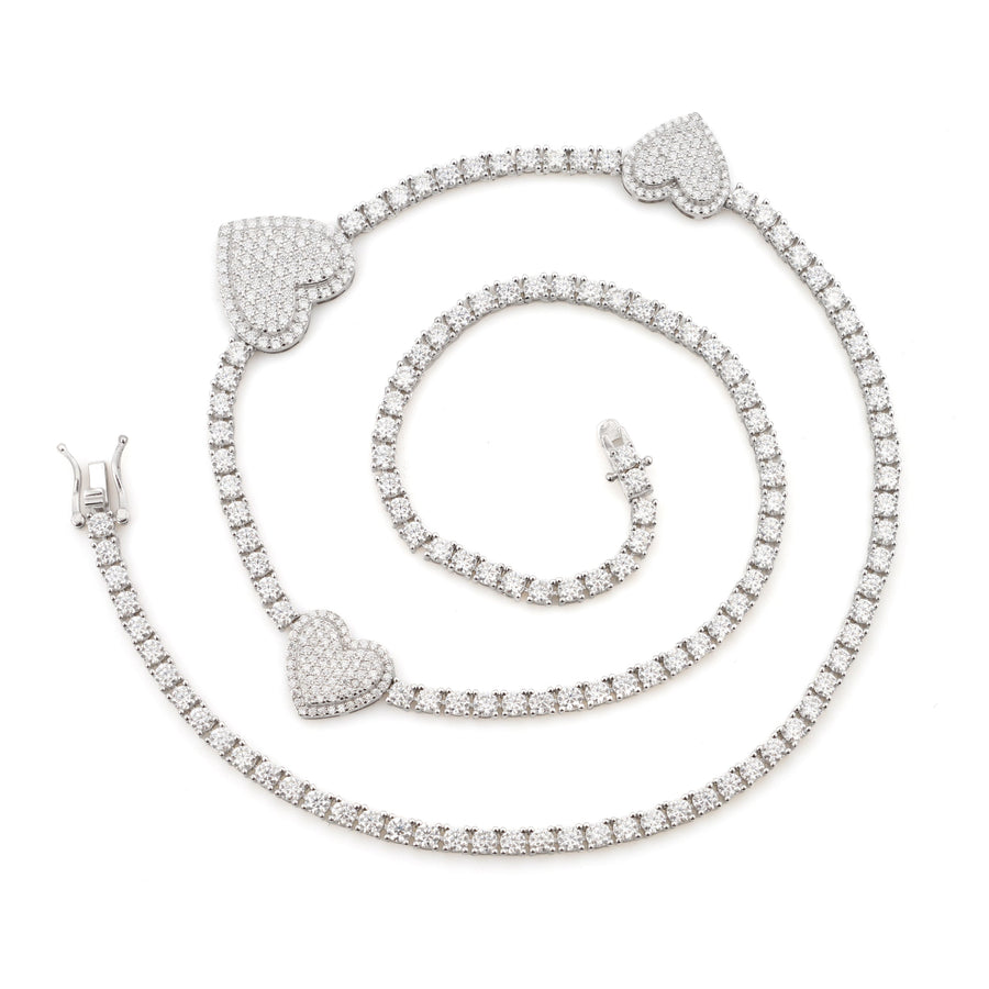 Heart Tennis Chain