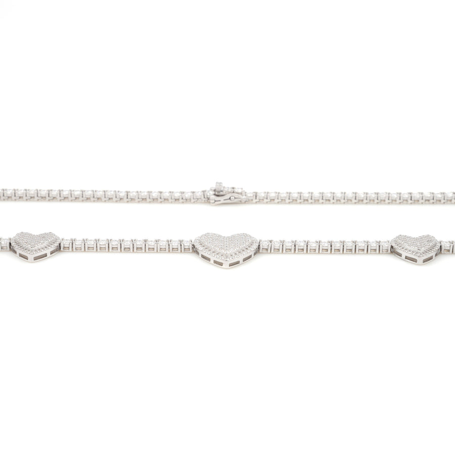 Heart Tennis Chain