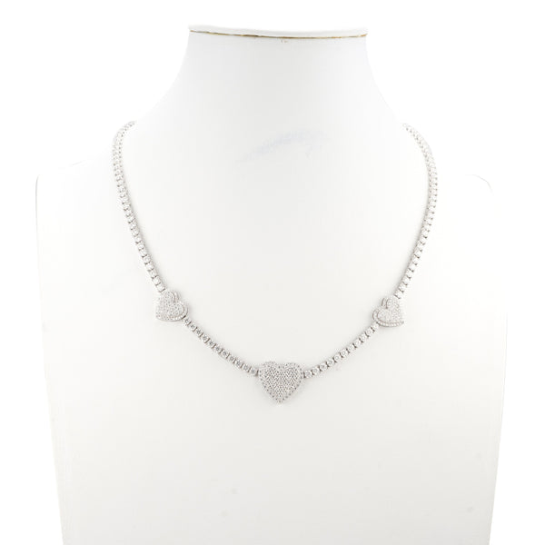 Heart Tennis Chain — alternate view