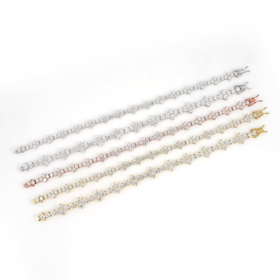 Cross Tennis Bracelet