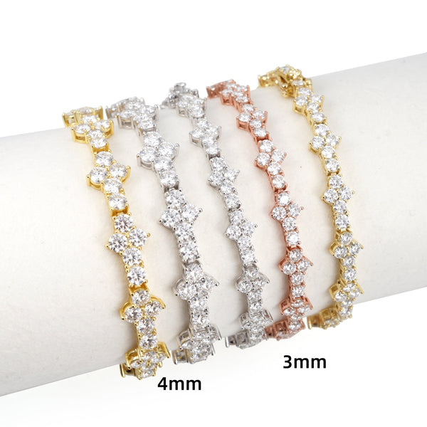 Cross Tennis Bracelet — alternate view