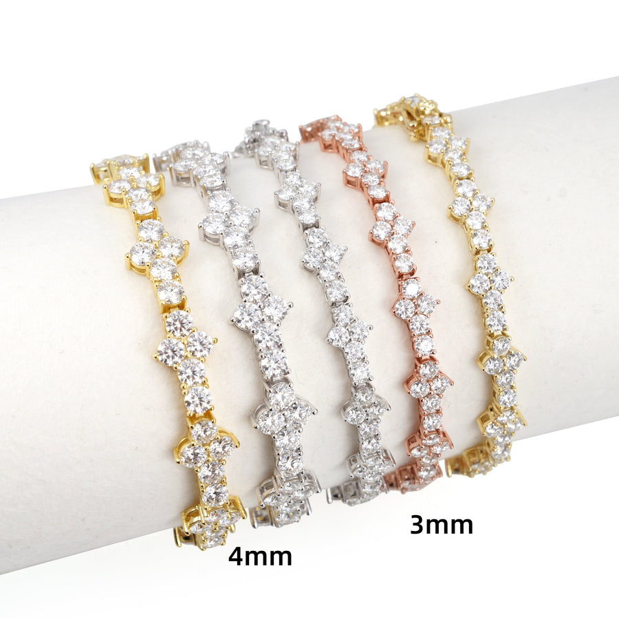 Cross Tennis Bracelet