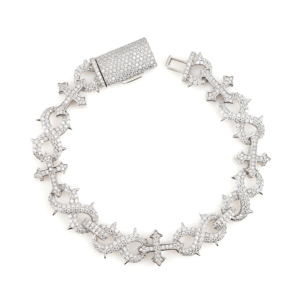 INFINITY SPIKE CROSS BRACELET