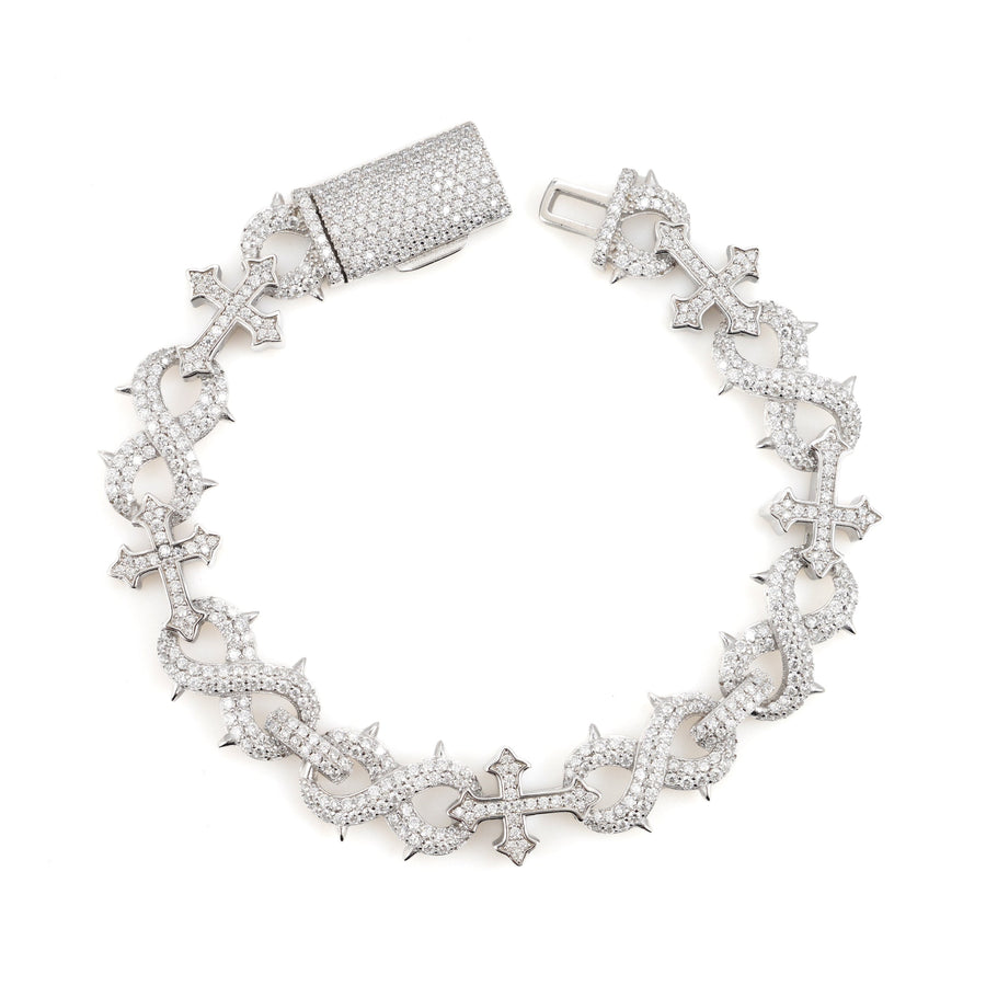 INFINITY SPIKE CROSS BRACELET