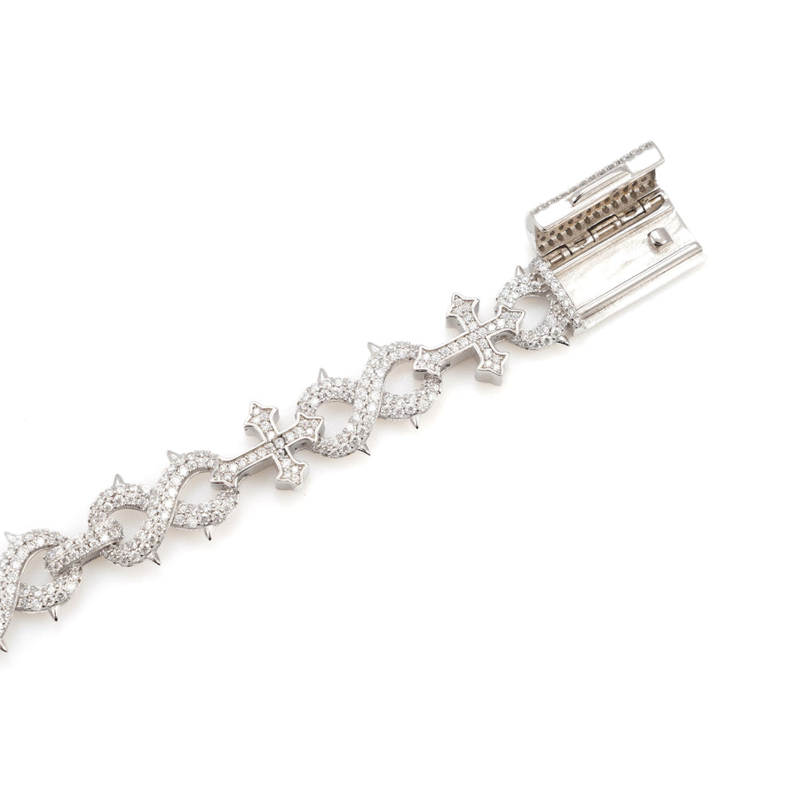 INFINITY SPIKE CROSS BRACELET