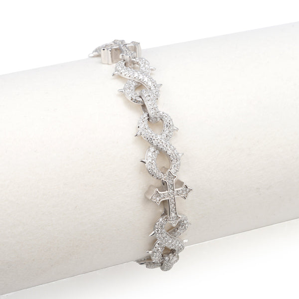 INFINITY SPIKE CROSS BRACELET — alternate view
