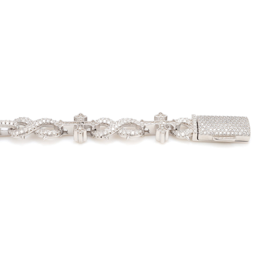 INFINITY SPIKE CROSS BRACELET