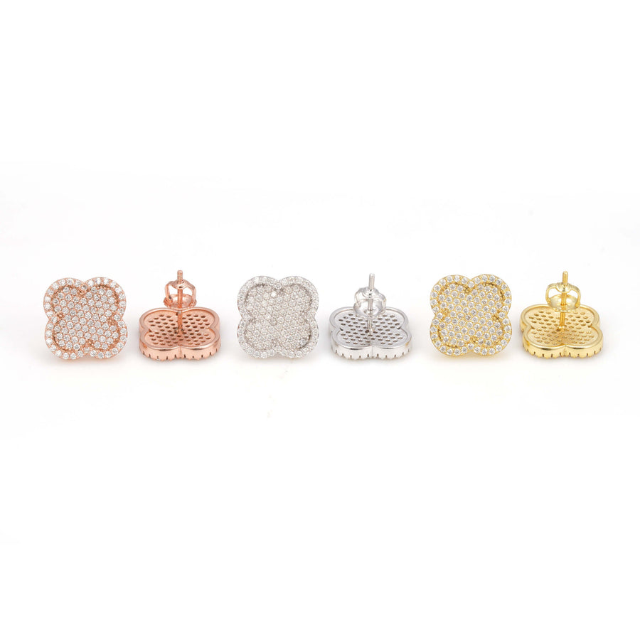 Iced Clover  Earrings