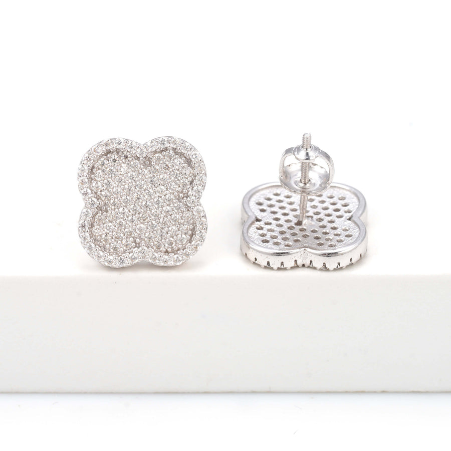 Iced Clover  Earrings