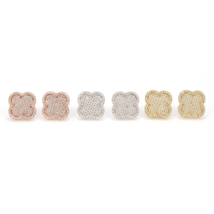 Iced Clover  Earrings