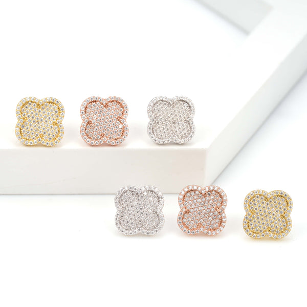 Iced Clover  Earrings — alternate view