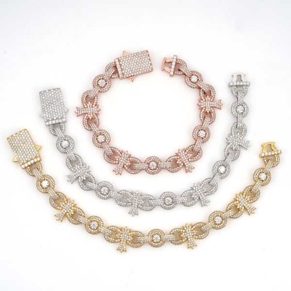 Iced Royal Bow Bracelet — alternate view