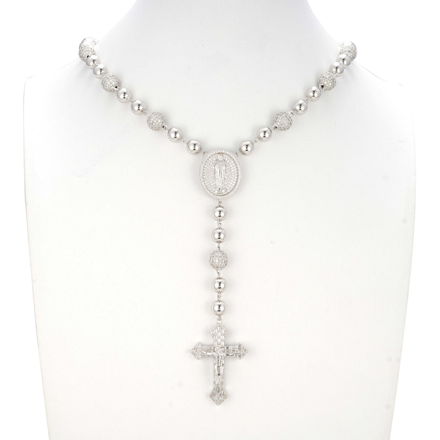 Iced Rosary Ball Chain